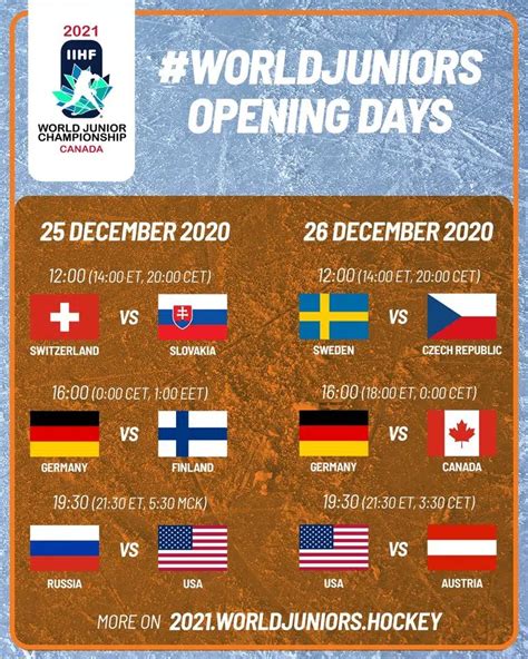 world junior hockey schedule 2020 2021