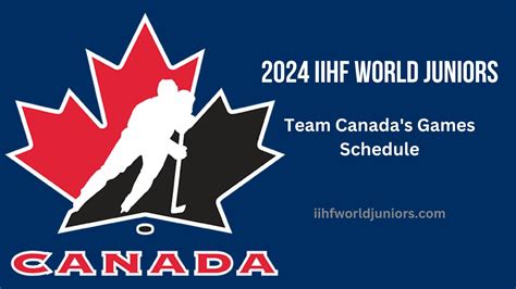 world juniors 2024 game schedule