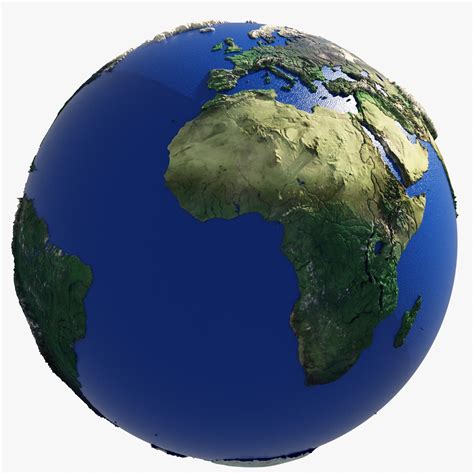 world map 3d view globe