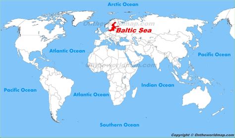 world map baltic sea