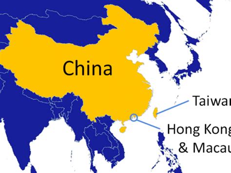 world map china hong kong taiwan