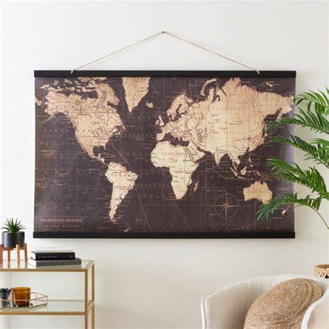 World Map Hanging Decor