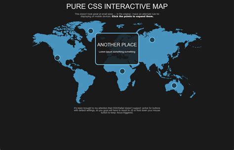 world map html css codepen