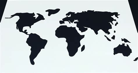 World Map Stencil Printable