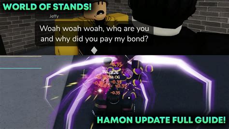 World Of Stands Hamon Update