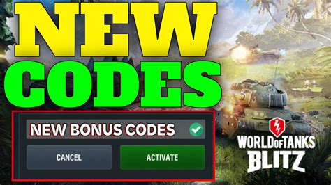world of tanks blitz code bonus