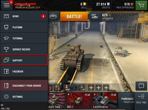 world of tanks blitz player support