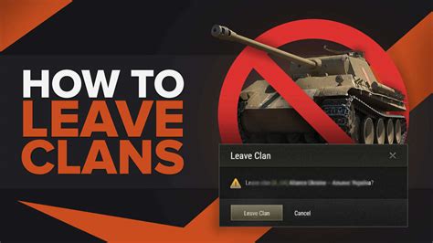 world of tanks how to leave clan