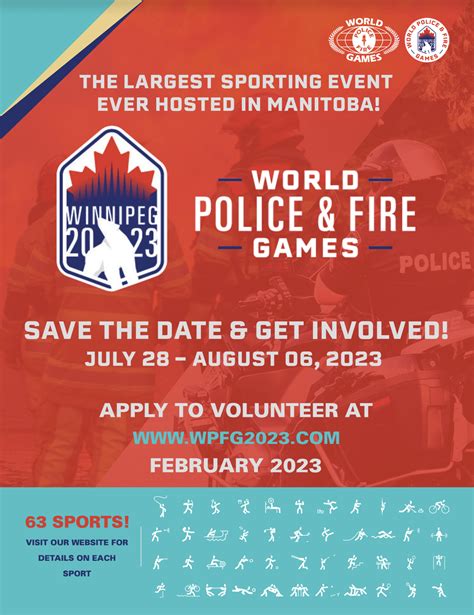 world police and fire games 2023 events