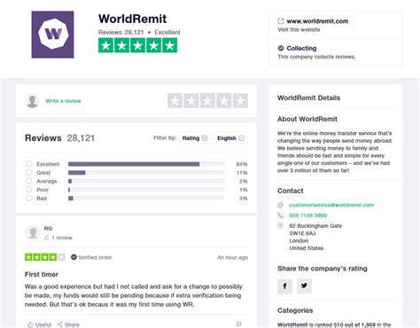 world remit trustpilot