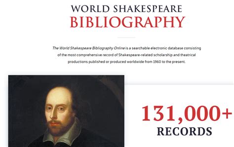 world shakespeare bibliography online