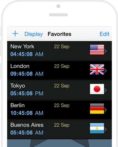 world time zone app