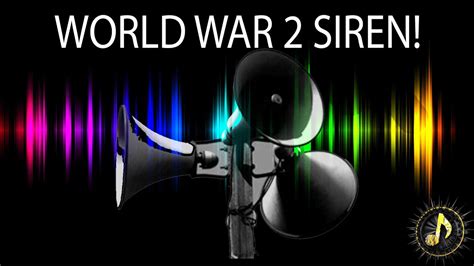 world war 2 air raid siren sound effect