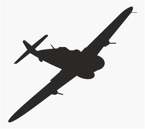 world war 2 plane silhouette