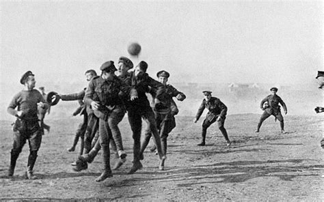 world war football match