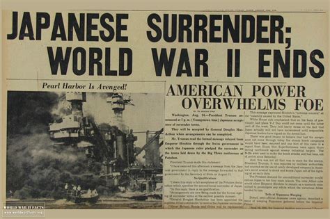 World War Ii End Date