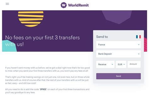 worldremit free transfer code