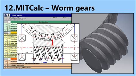Worm Gear Power Calculation