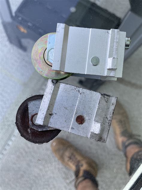 Worn Out Sliding Door Rollers