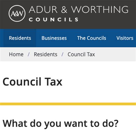 worthing council tax online
