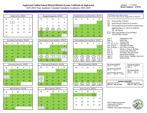 Worthington Schools Calendar 2024-2025