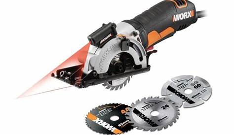 Worx Scie Plongeante Mini Circulaire 400 W Coupe Bois, Métal