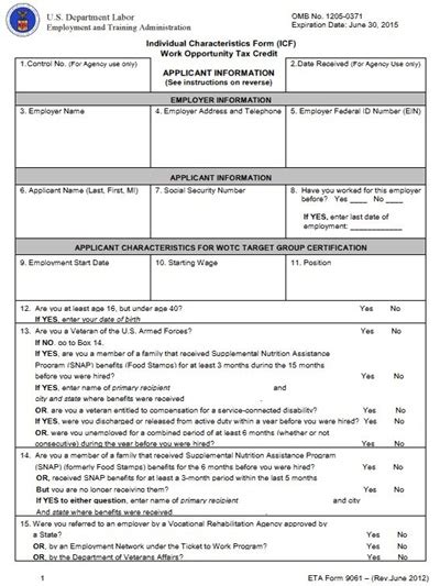 wotc eligibility requirements