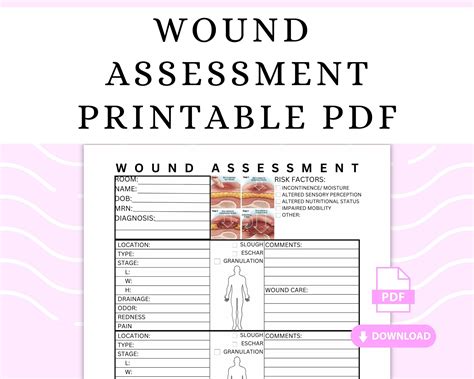 wound documentation tool template
