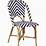 Parisian Woven Rattan Dining Chair Woven French Bistro Style Rattan