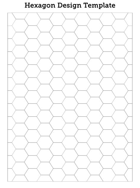 Woven Hexagon Template Printable