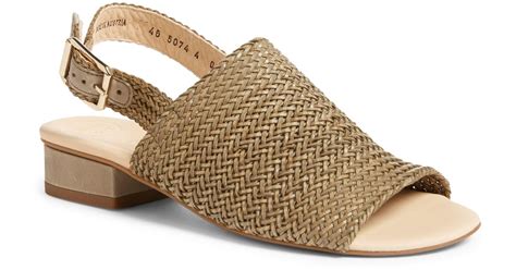 woven leather sandals heels