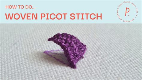 woven picot embroidery stitch
