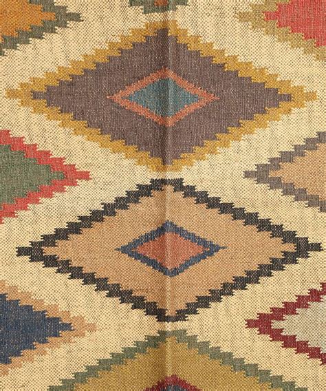 Woven Rug Diamond Pattern