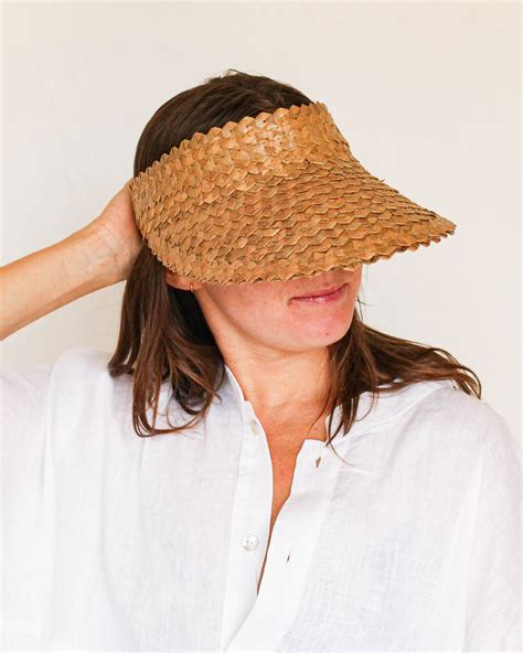 Woven Straw Visor