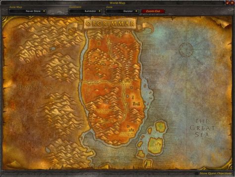 wow classic durotar mining map