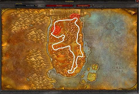 wow classic durotar mining route