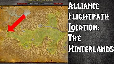wow classic how to get to hinterlands alliance