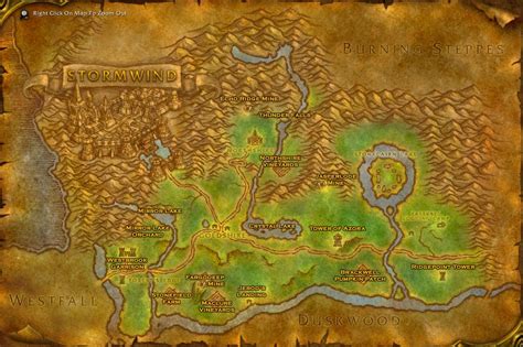 wow elwynn forest classic map