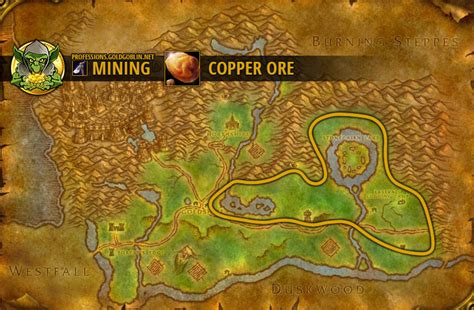 wow elwynn forest mining map
