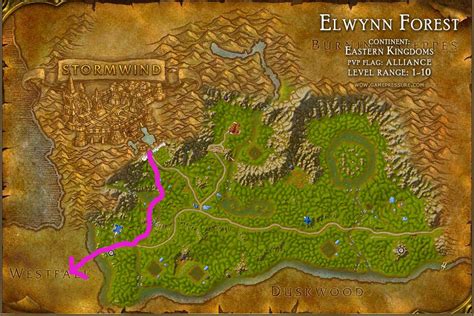 wow how to get to elwynn forest