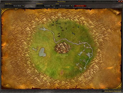 wow un'goro crater map exploration
