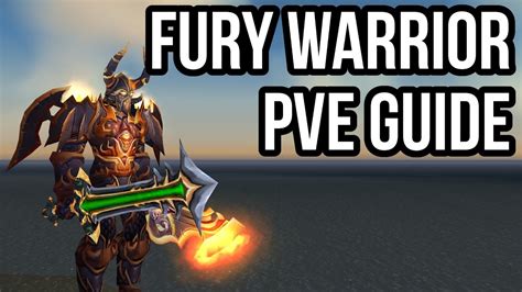 wow 3.3 5a warrior fury pve guide