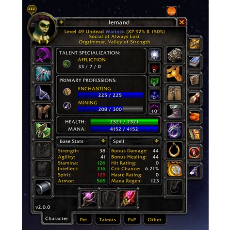 wow armory classic wotlk