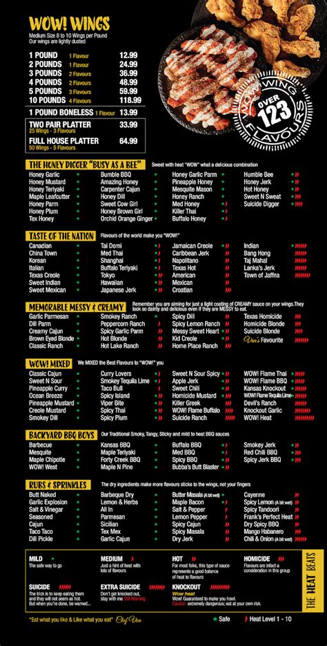 Wow Wings Pickering Hours