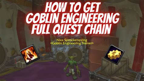 wow wotlk goblin engineering quest