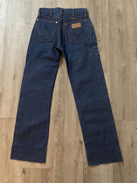 wrangler raw denim