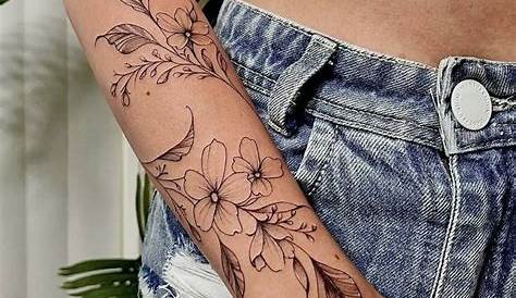 Wrapping Branch: Handpoked Tattoo on Forearm | Arm tattoos for women