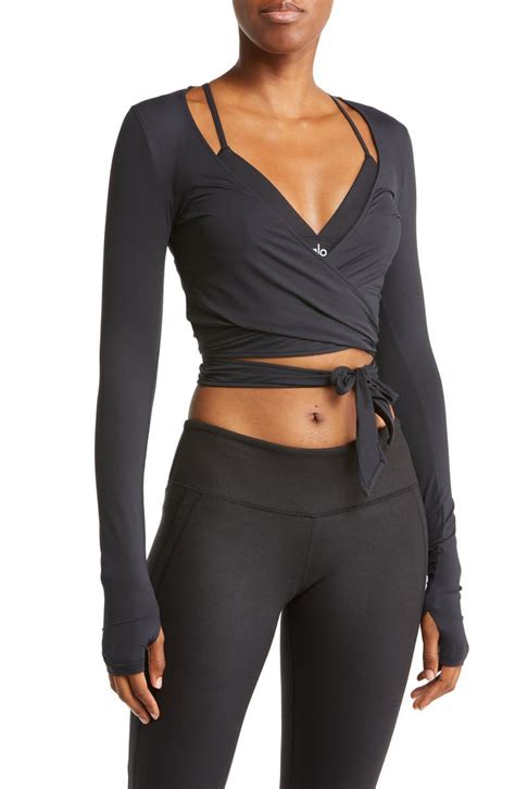 wrap athletic top