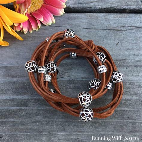 Wrap Bracelet With Leather