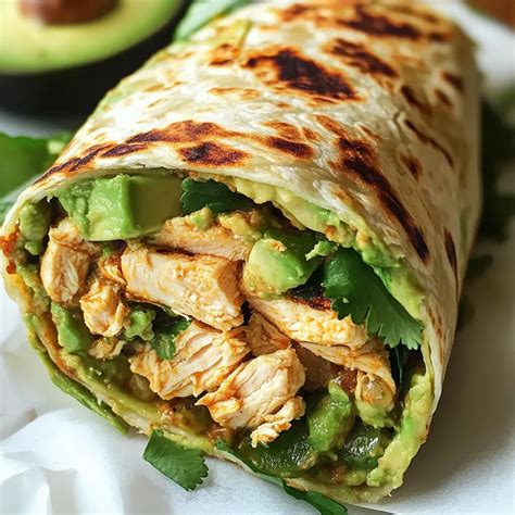 Wrap De Pollo Con Aguacate